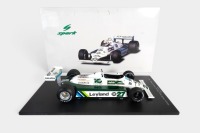 WILLIAMS F1: A Spark 1:18 scale Williams FW 07B 1980 F1 World Championship car driver by Alan Jones (#18S117) in original box