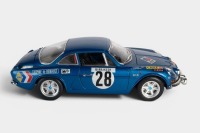 RENAULT: A highly detailed Bburago 1:16 scale 1971 Renault Alpine A110 1600 Rally Monte Carlo, car # 28
