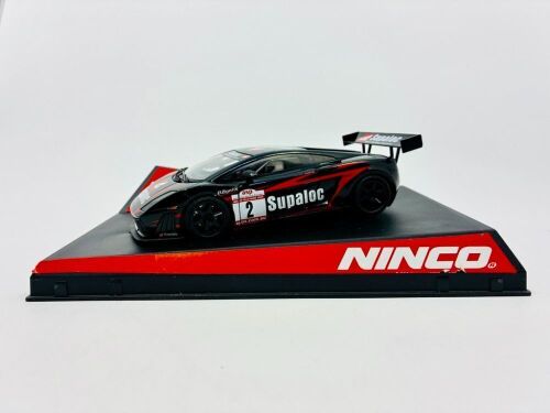 LAMBORGHINI: A 1:32 scale slot car by Ninco of the Lamborghini Gallardo, driven in the 2008 ASP Rally, complete with original packaging [Location: Sydney]