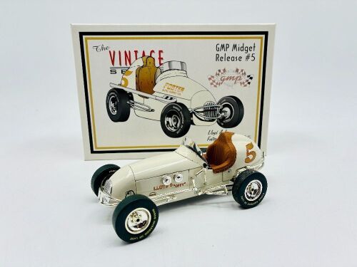 343 · MIDGET SPRINT CAR: A 1:18 scale model by GMP of the Lloyd Axel #5 Foster Auto Supply Offenhauser Midget Sprint Car with original box [Location: Sydney]