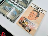 MIDGET SPRINT CAR: A group of Midget and early Sprint Car items including four books, five framed photos, two 1:64 scale models and a badge [Location: Sydney] - 5