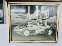 MIDGET SPRINT CAR: A group of Midget and early Sprint Car items including three books, two framed photos and a Bob Tattersall sign [Location: Sydney] - 4
