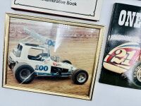 MIDGET SPRINT CAR: A group of Midget and early Sprint Car items including three books, two framed photos and a Bob Tattersall sign [Location: Sydney] - 6