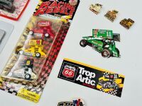 SPRINT CARS: Eight 1:64 scale and one 1:32 scale model sprint cars together with six stickers and three badges [Location: Sydney] - 5