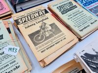SYDNEY SHOWGROUND SPEEDWAY: A large quantity of Sydney Showground Speedway event programs together with a hardcover book 'Ghosts in the Bull Pens' by Tony Loxley and Dennis Newlyn [Location: Sydney] - 10