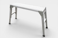 PLATFORM LADDER: An aluminium platform ladder, rated to 120kgs, 1000x305mm.