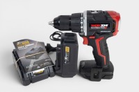 DRILL: A Workzone cordless brushless hammer drill 'PT190102' 20V, with battery and battery charger. Tested in working order