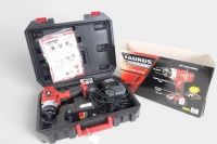 IMPACT DRIVER: A Taurus Li-Ion 18V Cordless Impact Driver, complete within case with two batteries and one battery charger. Tested and working
