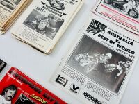 LIVERPOOL CITY RACEWAY: Two hardcover books, Volume 1 and Volume 2 of 'Liverpool City Raceway: The Place of Pace' by Tony Loxley together with a 2012 calendar and a group of race programs [Location: Sydney] - 9