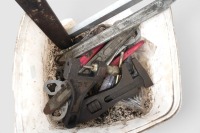 TOOLS: A selection of various hand tools, including spanners, tire levers, King Dick adjustable wrench and other tools - 2