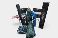 CAMPING: A group of assorted camping items