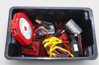 BATTERY CHARGERS: A group of six small battery charges