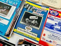 PARRAMATTA CITY RACEWAY: A large group of Parramatta City Raceway race programs together with a hardcover book, 'Speedway by the Freeway: An Illustrated History of Parramatta/Sydney Speedway/Valvoline Raceway' by Tony Loxley [Location: Sydney] - 11
