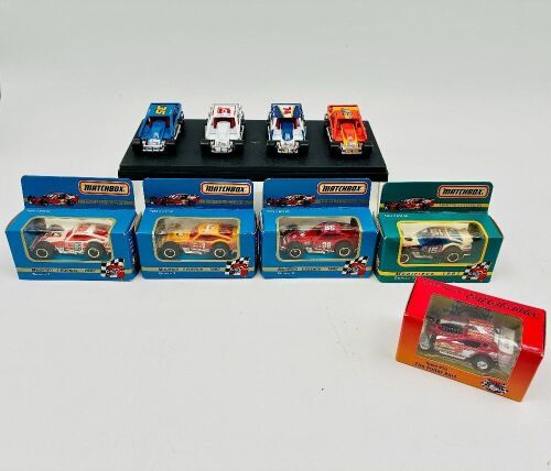 DIRT MODIFIED: Nine 1:64 scale Dirt Modified by Matchbox and Nutmeg Collectibles [Location: Sydney]