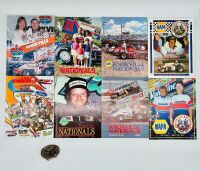 KNOXVILLE NATIONALS: Eight event programs and a limited edition 36th Annual Knoxville Nationals belt buckle [Location: Sydney]