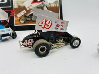 SPRINT CARS: Four 1:24 scale sprint cars by Racing Champions and GMP together with a Kasey Kahne Racing sign [Location: Sydney] - 7