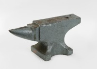 ANVIL: A large, heavy vintage anvil, 23cm high, 50cm long