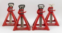 JACK STANDS: A set of four heavy duty jack stands, ratchet style, 5 tonne capacity
