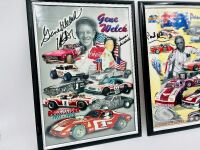 SPEEDWAY: Two autographed and framed posters, one of Gene Welch and the other of Paul Ash [Location: Sydney] - 2
