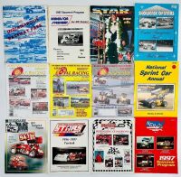 AMERICAN SPEEDWAY: Twelve publications including magazines and event programs featuring American speedway from the 1970s, 80s, and 90s [Location: Sydney]