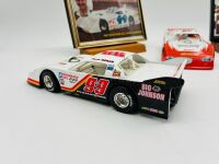 DIRT LATE MODEL: Three 1:24 scale models from the Dirt Late Model series by Action Collectables and ADC together with two framed Clint Smith photos and a novelty licence plate [Location: Sydney] - 7