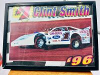 DIRT LATE MODEL: Three 1:24 scale models from the Dirt Late Model series by Action Collectables and ADC together with two framed Clint Smith photos and a novelty licence plate [Location: Sydney] - 8