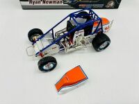 MIDGET CAR: A 1:24 scale model by Action Racing Collectables of the 1999 Silver Crown Championship winning midget car driven by Ryan Newman, complete with certificate of authenticity and original packaging [Location: Sydney] - 4