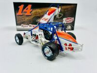 MIDGET CAR: A 1:24 scale model by Action Racing Collectables of the 1999 Silver Crown Championship winning midget car driven by Ryan Newman, complete with certificate of authenticity and original packaging [Location: Sydney] - 5