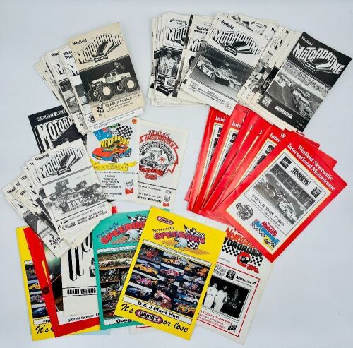 381 · NEWCASTLE MOTORDROME: A large group of Newcastle Motordrome event programs from the 1980s and 1990s [Location: Sydney]
