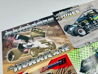 SPEEDWAY: A group of race team and driver flyers including six signed items together with seven speedway stickers [Location: Sydney] - 4
