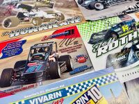 SPEEDWAY: A group of race team and driver flyers including six signed items together with seven speedway stickers [Location: Sydney] - 7