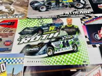 SPEEDWAY: A group of race team and driver flyers including six signed items together with seven speedway stickers [Location: Sydney] - 8