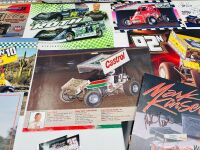 SPEEDWAY: A group of race team and driver flyers including six signed items together with seven speedway stickers [Location: Sydney] - 12