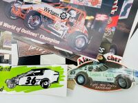 SPEEDWAY: A group of race team and driver flyers including six signed items together with seven speedway stickers [Location: Sydney] - 16