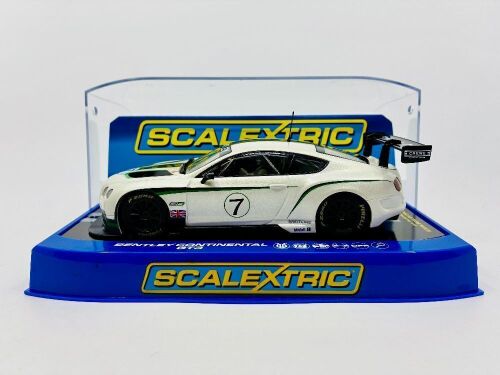 BENTLEY: A 1:32 scale model by Scalextric of the Bentley Continental GT3 with original display box [Location: Sydney]