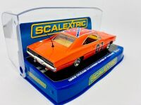 DUKES OF HAZZARD: A 1:32 scale slot car by Scalextric of the 1969 Dodge Charger 'General Lee' from the Dukes of Hazzard with original display case [Location: Sydney] - 3