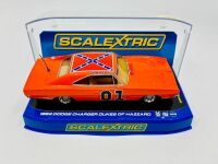 DUKES OF HAZZARD: A 1:32 scale slot car by Scalextric of the 1969 Dodge Charger 'General Lee' from the Dukes of Hazzard with original display case [Location: Sydney] - 4