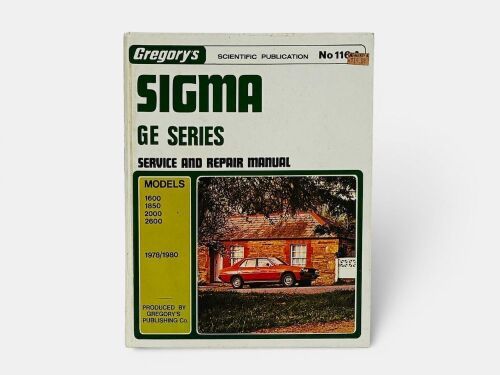 MITSUBISHI: A Workshop Manual for the Sigma GE Series 1978-1980 by Gregorys [Location: Sydney]