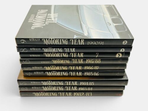 AUSTRALIAN MOTORING YEAR BOOKS: Nine Australian Motor Year books Volumes 1-9 [Location: Sydney]