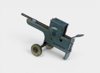 CANNON: A fine circa 1916 Lehmann (Germany) EM GE single barrel cannon toy, 14cm long - 2