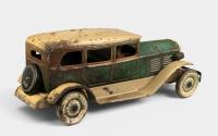 TIPPCO: A circa 1930s Tippco (Germany) TC 9491, 8 cylinder limousine tinplate clockwork wind up toy, 27cm long - 2