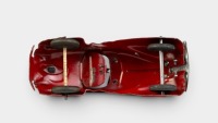PUSH CAR: A circa 1930s tinplate push car with driver toy, 15cm long - 3