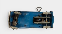 CLOCKWORK CAR: A circa 1930s, possible Japanese made tinplate clockwork saloon style car, 15cm long - 3
