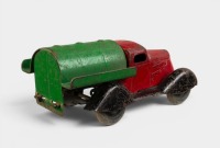 PUSH TRUCK: A circa 1930s small tinplate push truck toy, possible German made, 14cm long - 2