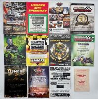 LISMORE SPEEDWAY: A group of Lismore Speedway event programs [Location: Sydney]
