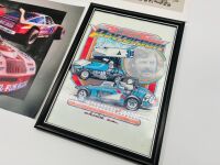 SPEEDWAY: Three unframed and one framed print featuring Paul Ash, Rodney 'Rocket' Combs, Gary Patterson and Grand National Sedans [Location: Sydney] - 2