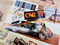 SPEEDWAY: Twelve autographed photos from Australian and American speedway drivers [Location: Sydney] - 2