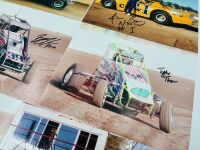 SPEEDWAY: Twelve autographed photos from Australian and American speedway drivers [Location: Sydney] - 3