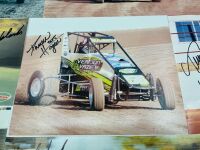 SPEEDWAY: Twelve autographed photos from Australian and American speedway drivers [Location: Sydney] - 5