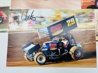 SPEEDWAY: Twelve autographed photos from Australian and American speedway drivers [Location: Sydney] - 10